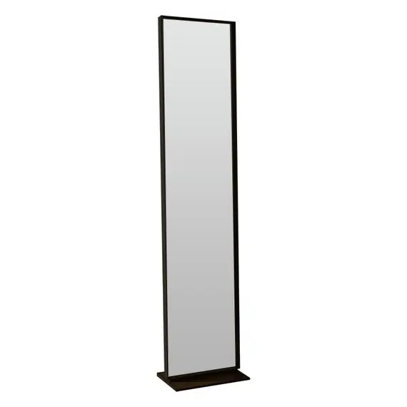 Дизайнерское напольное одностороннее зеркало Glass Memory Ablestar в металлической раме черного цвета